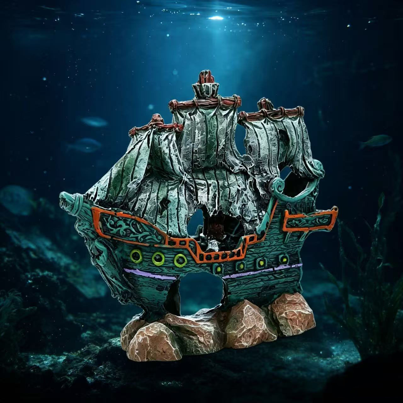 Decoração para Aquário: Barco  - Aquarium Marina avaliação e preço