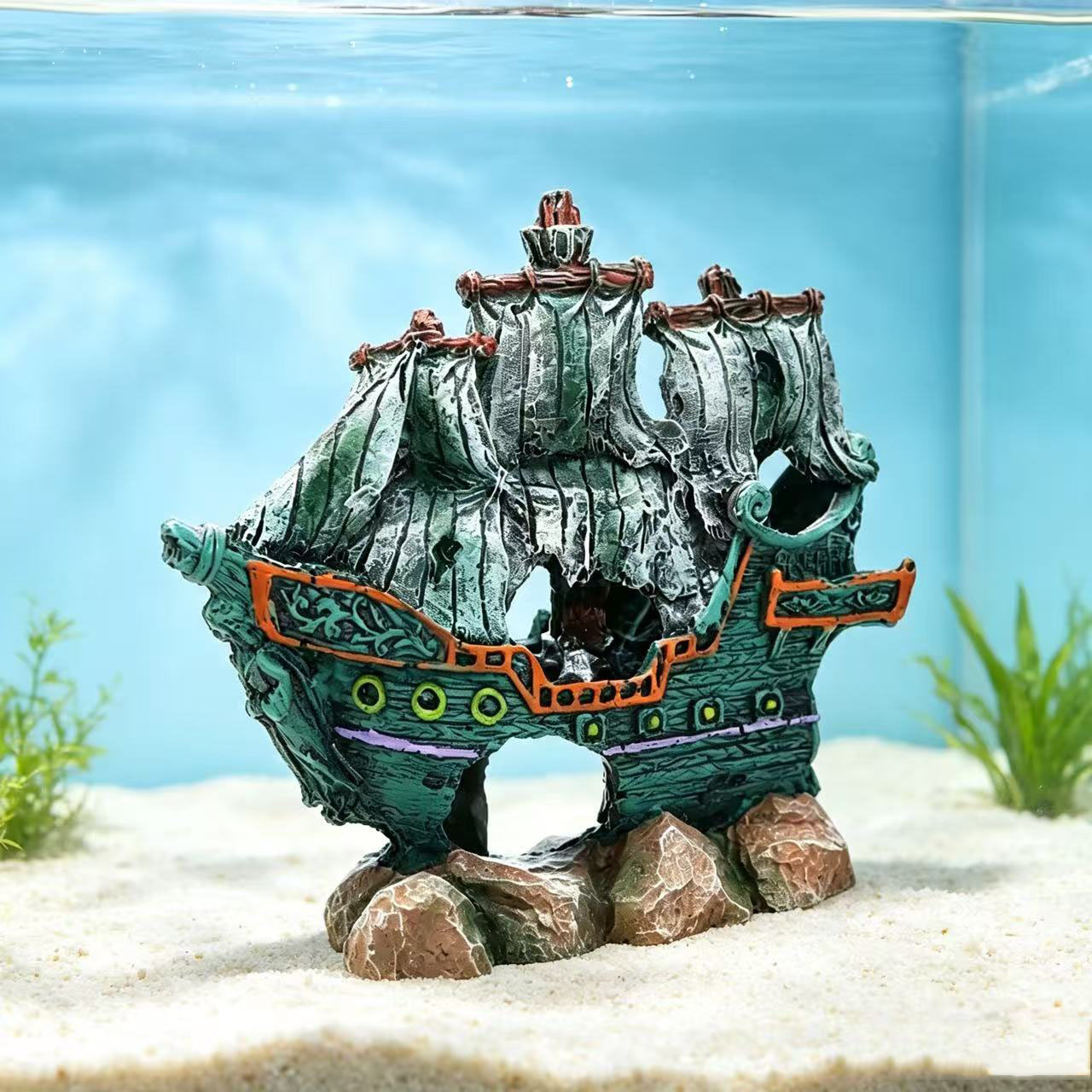 Decoração para Aquário: Barco  - Aquarium Marina avaliação e preço