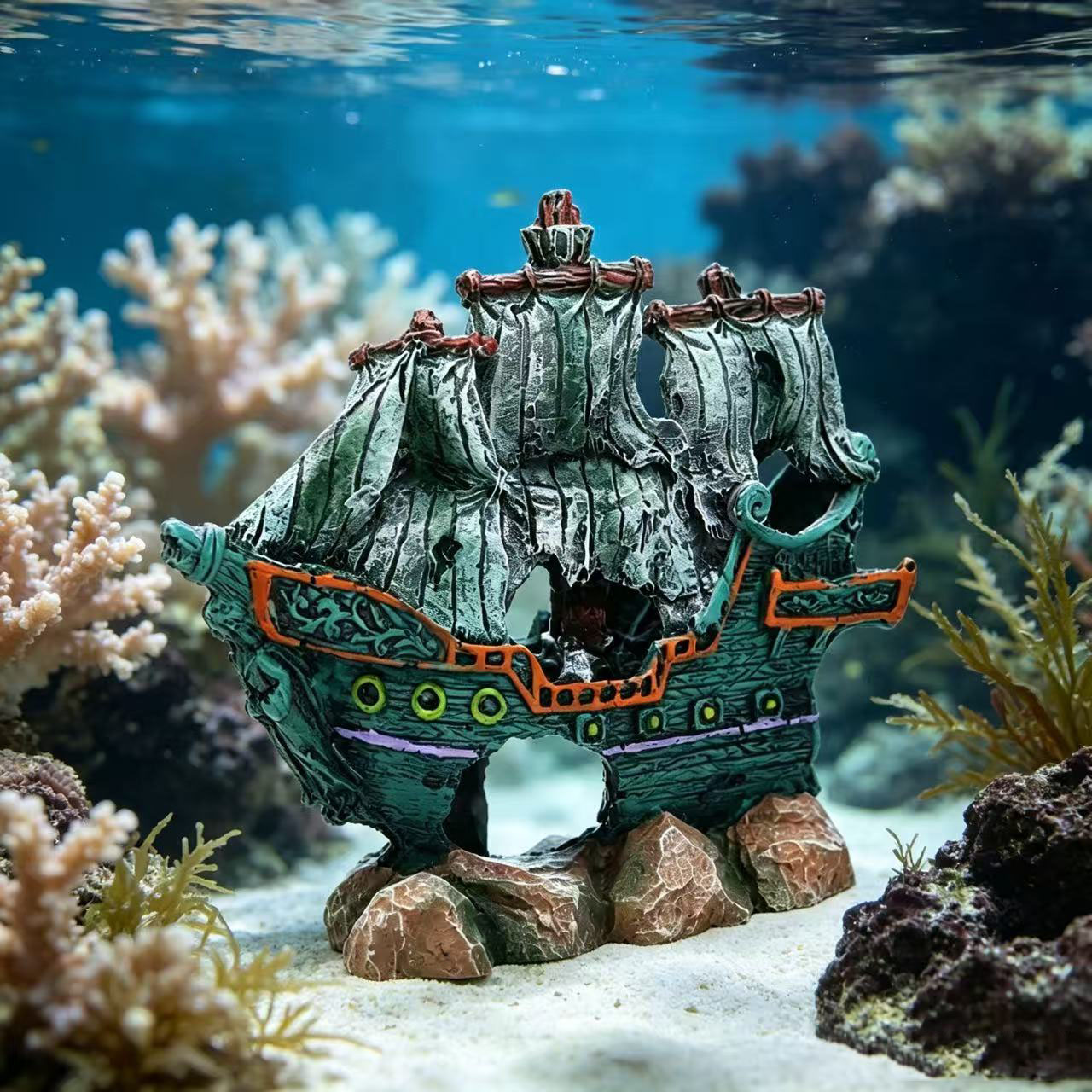 Decoração para Aquário: Barco  - Aquarium Marina avaliação e preço